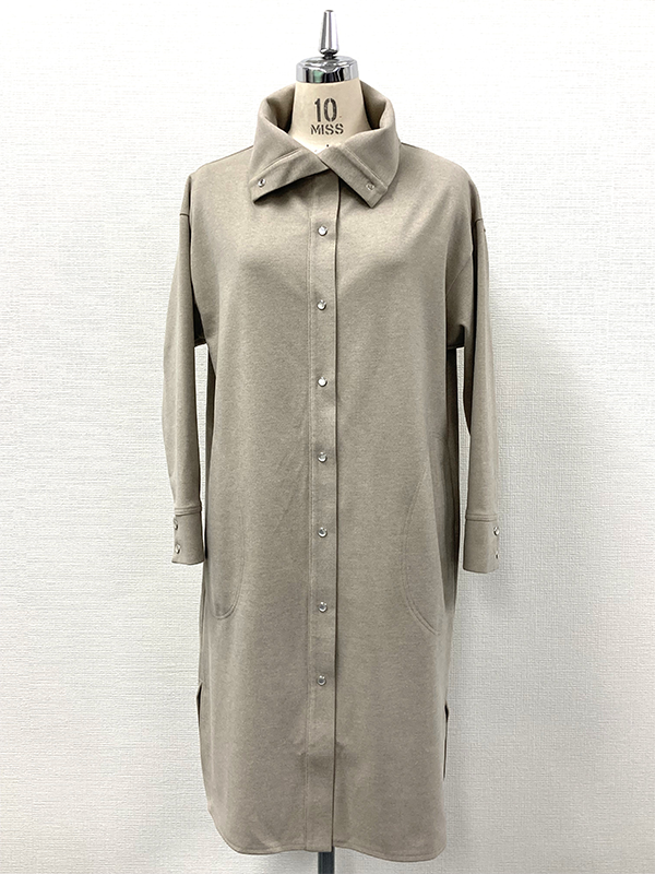 day to day 前開きﾀｰﾄﾙﾛﾝｸﾞｼｬﾂｺｰﾄ