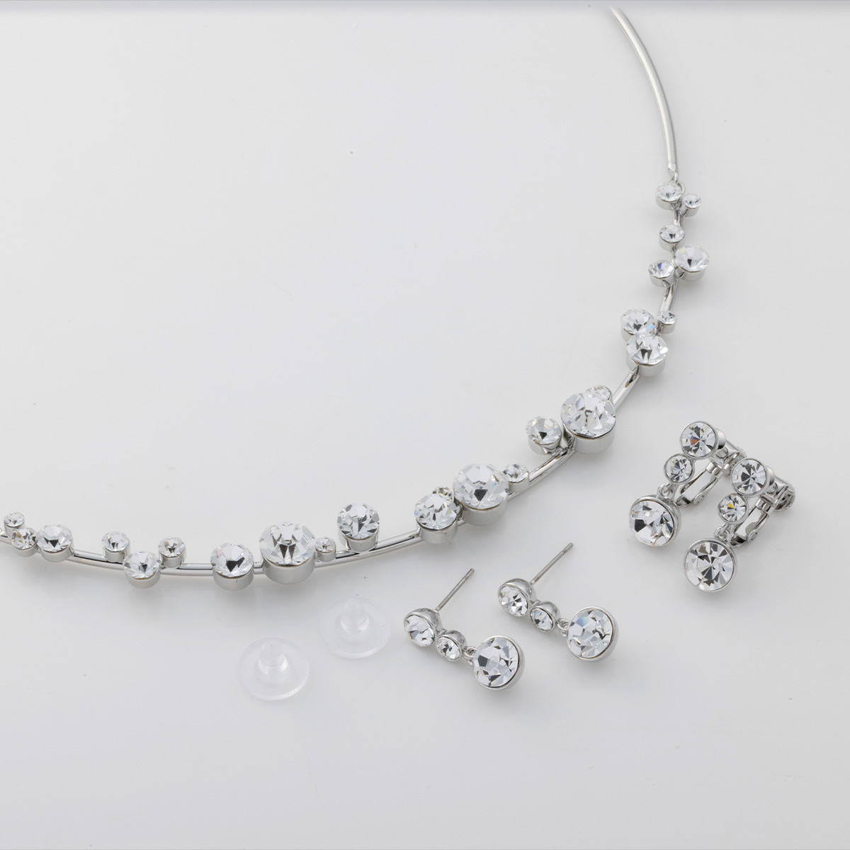 JN744911 JinkaNezuｸﾘｽﾀﾙｶﾞﾗｽﾁｮｰｶｰﾈｯｸﾚｽ&ｲﾔﾘﾝｸﾞ/ﾋﾟｱｽ