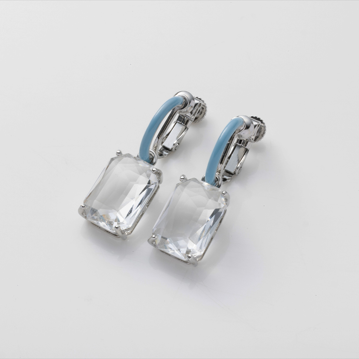 JN745774 JinkaNezu ビジューガラス クリアシャイン イヤリング／ピアス